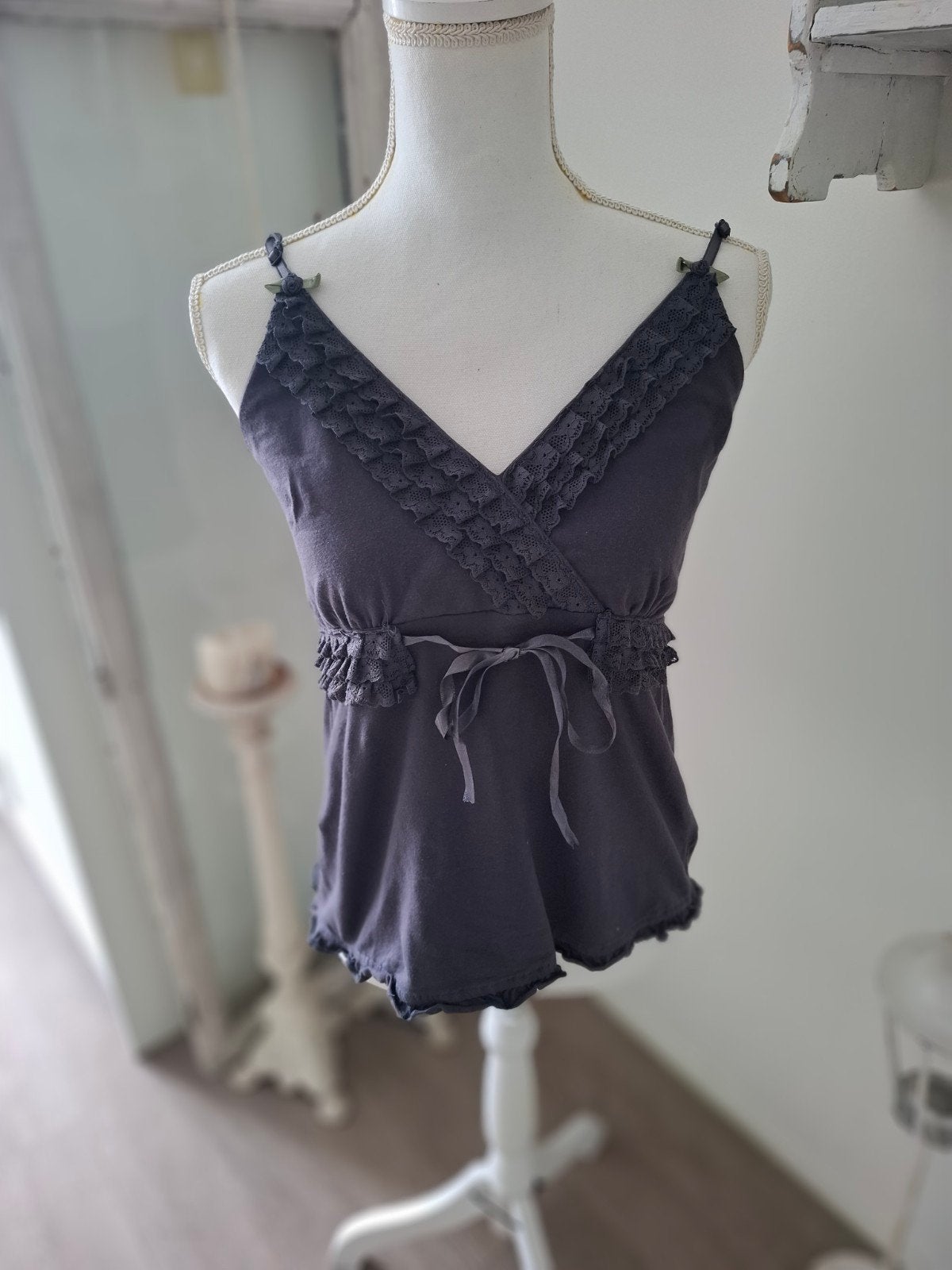 Isla Ibiza roeseltop met Kant -  XL, Blauw, Maat 46/48 (XL) of groter, Isla Ibiza Apart, Ophalen of Verzenden