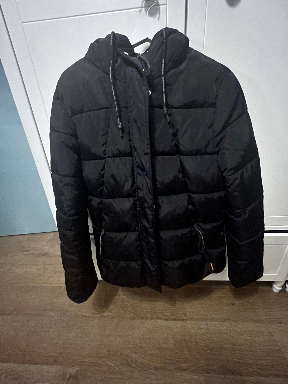 Zwarte QS winterjas dames - Maat XL, Ophalen of Verzenden, Zo goed als nieuw, Maat 46/48 (XL) of groter, Zwart