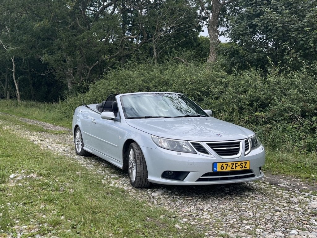 Saab 9-3 1.8 T Cabrio 2008 Grijs 136400 km, Voorwielaandrijving, Zwart, 4 cilinders, Cabriolet
