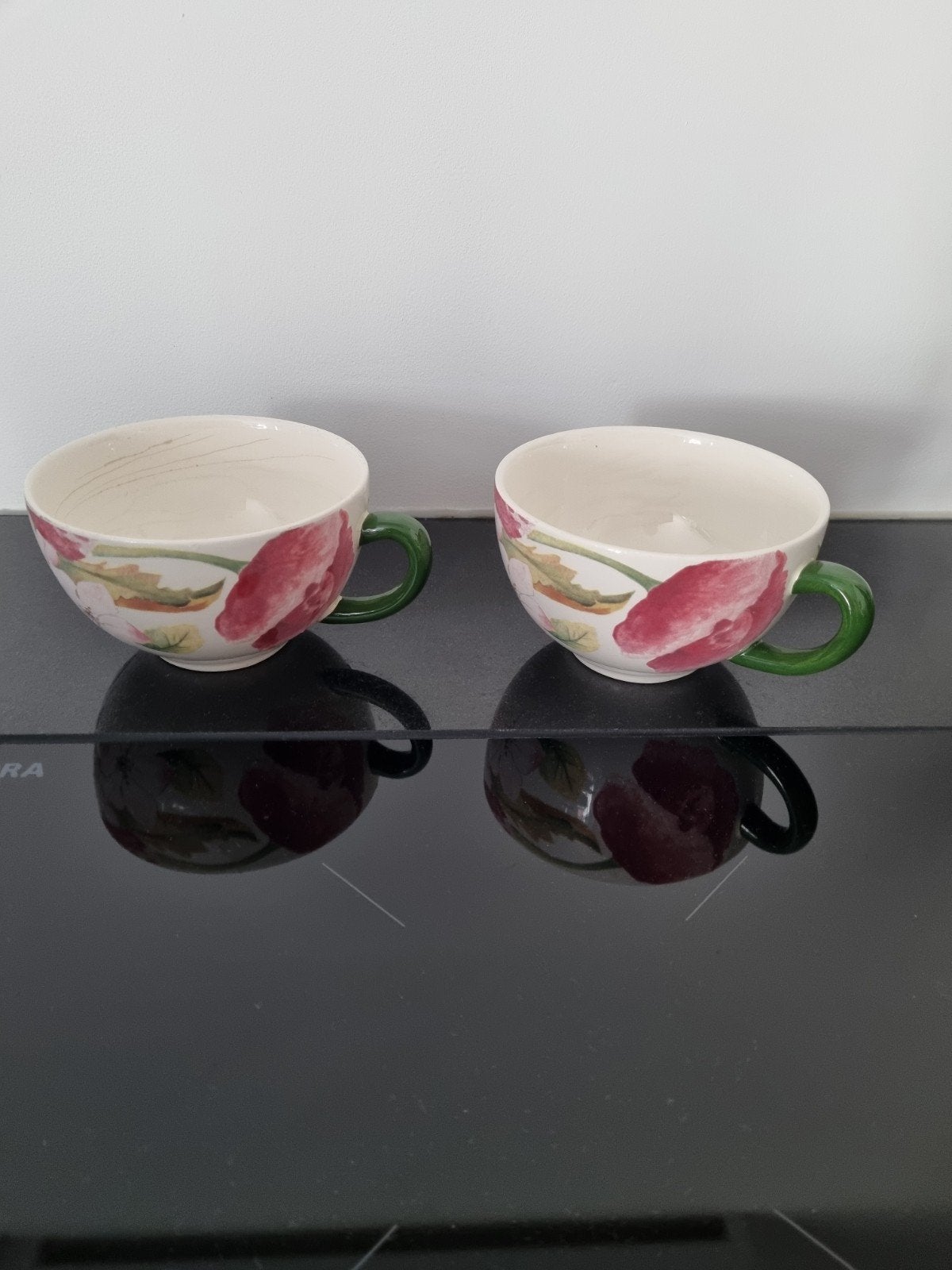 Vintage porseleinen theekopje, Gien France Volupte Garde, Huis en Inrichting, Keuken | Servies, Ophalen of Verzenden, Porselein