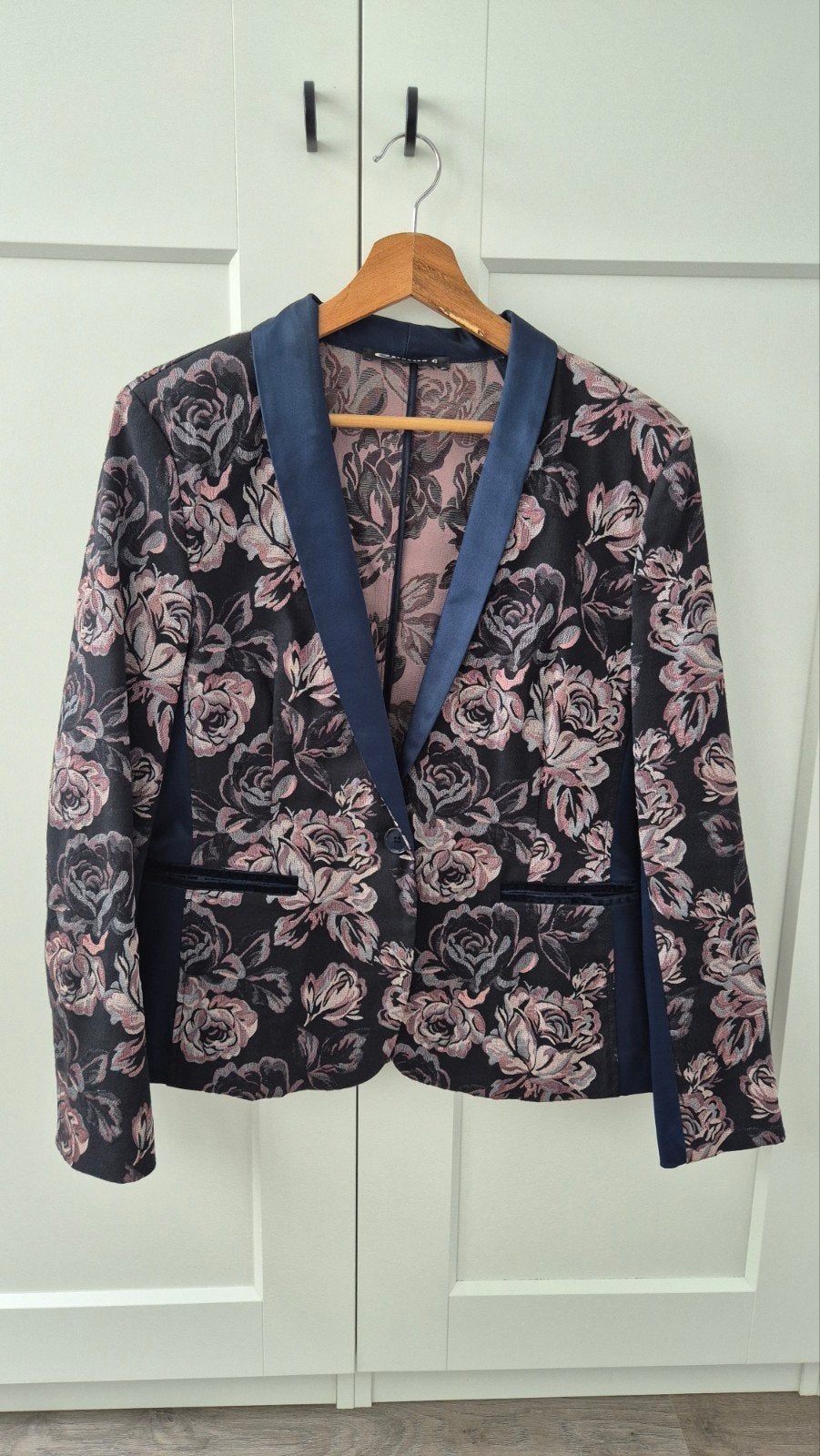 Expresso Blazer Blauw/Roze Maat 42, Maat 42/44 (L), Ophalen of Verzenden, Zo goed als nieuw, Jasje