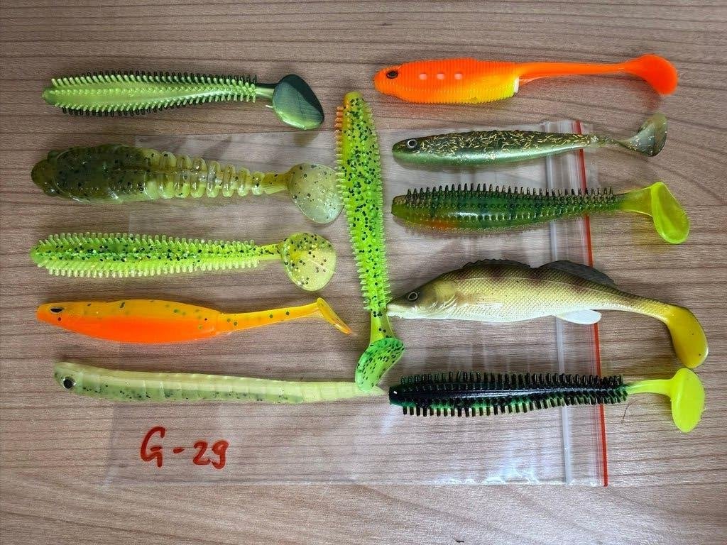 11x Softbaits  Shads 7-8cm Baars Snoekbaars Kunstaas, Overige typen, Nieuw, Ophalen of Verzenden, E