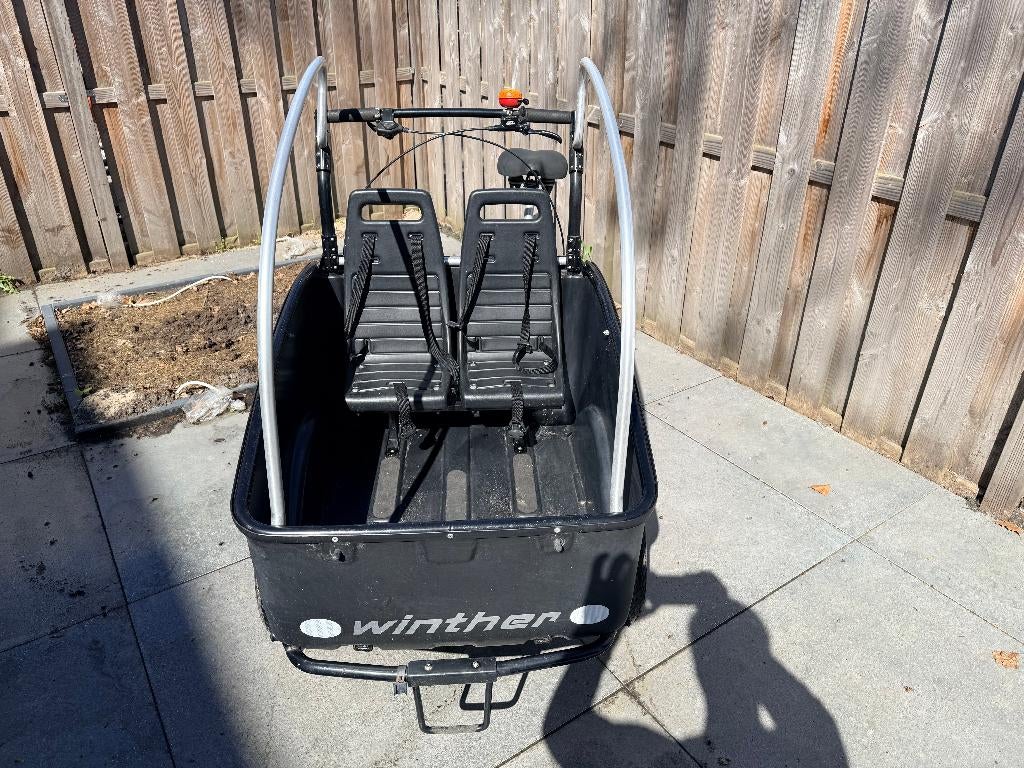 Winther Cargoo bakfiets (non-electric), Fietsen en Brommers, Ophalen, Gebruikt, 2 kinderen, Overige merken