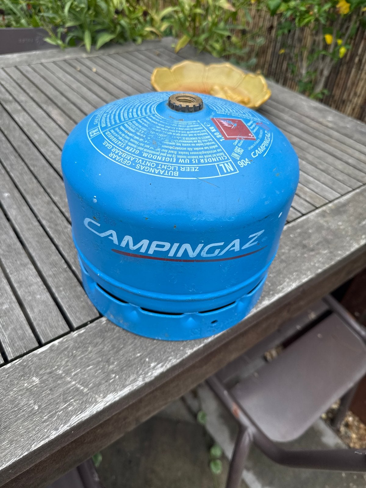 Lege Campingaz gasfles 904 - Ideaal voor kamperen en BBQ, Ophalen of Verzenden, Gebruikt