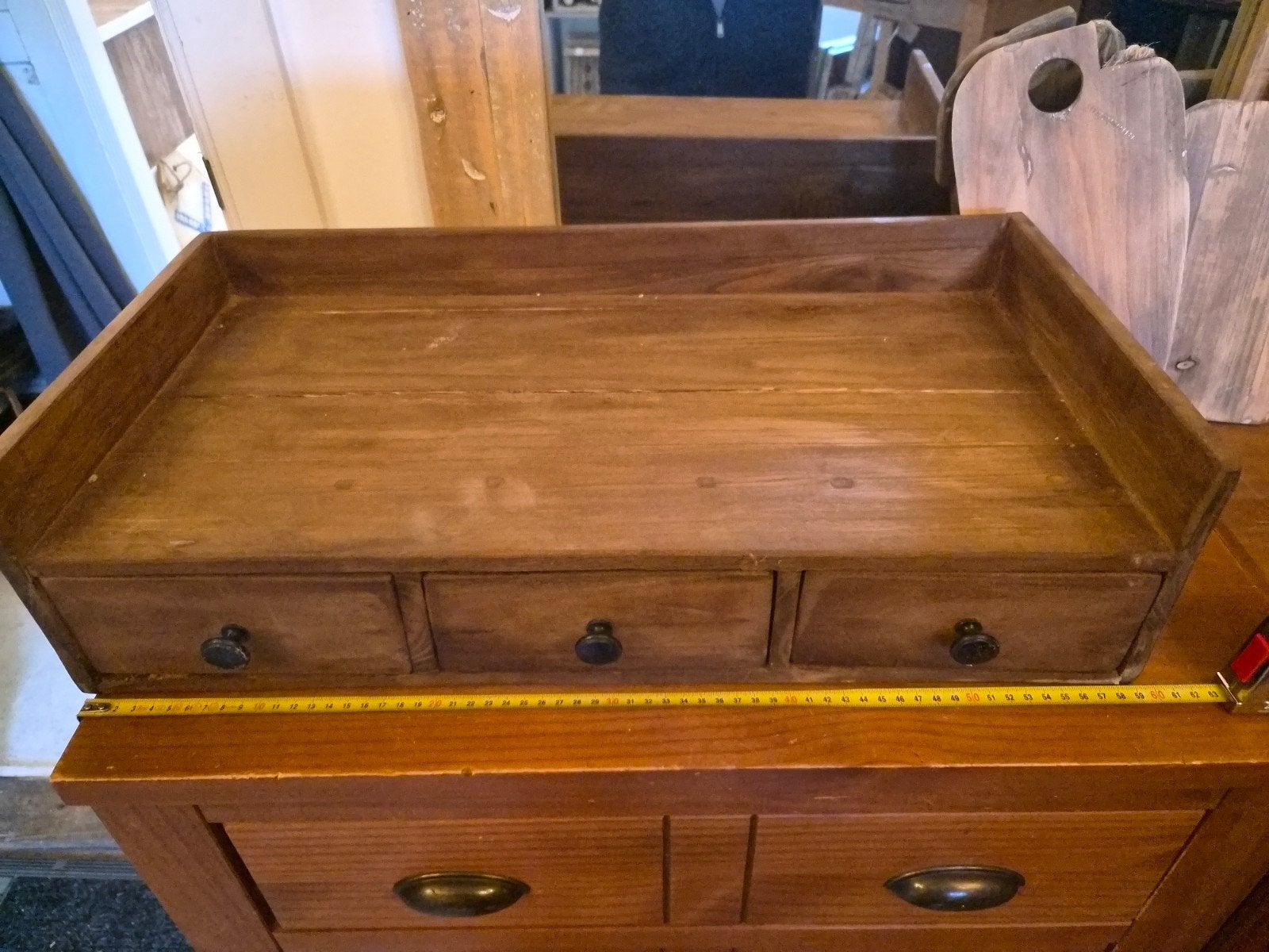 Koffie console met drie lades - Nieuw, Huis en Inrichting, Hout, Brocante, Nieuw, Ophalen of Verzenden