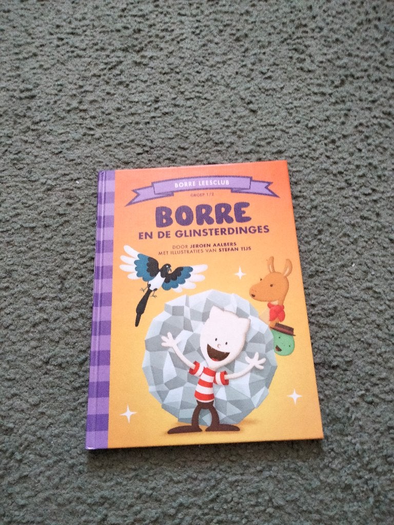 Borre Leesclub Boeken: Glinsterdinges & Olifant, Ophalen, Fictie algemeen, Zo goed als nieuw, Jeroen Aalbers