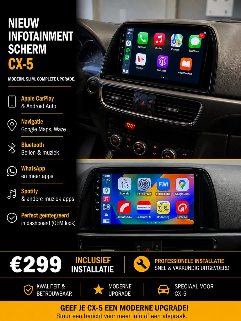 Mazda CX-5 Infotainment Scherm met CarPlay & Android Auto, Ophalen of Verzenden, Nieuw