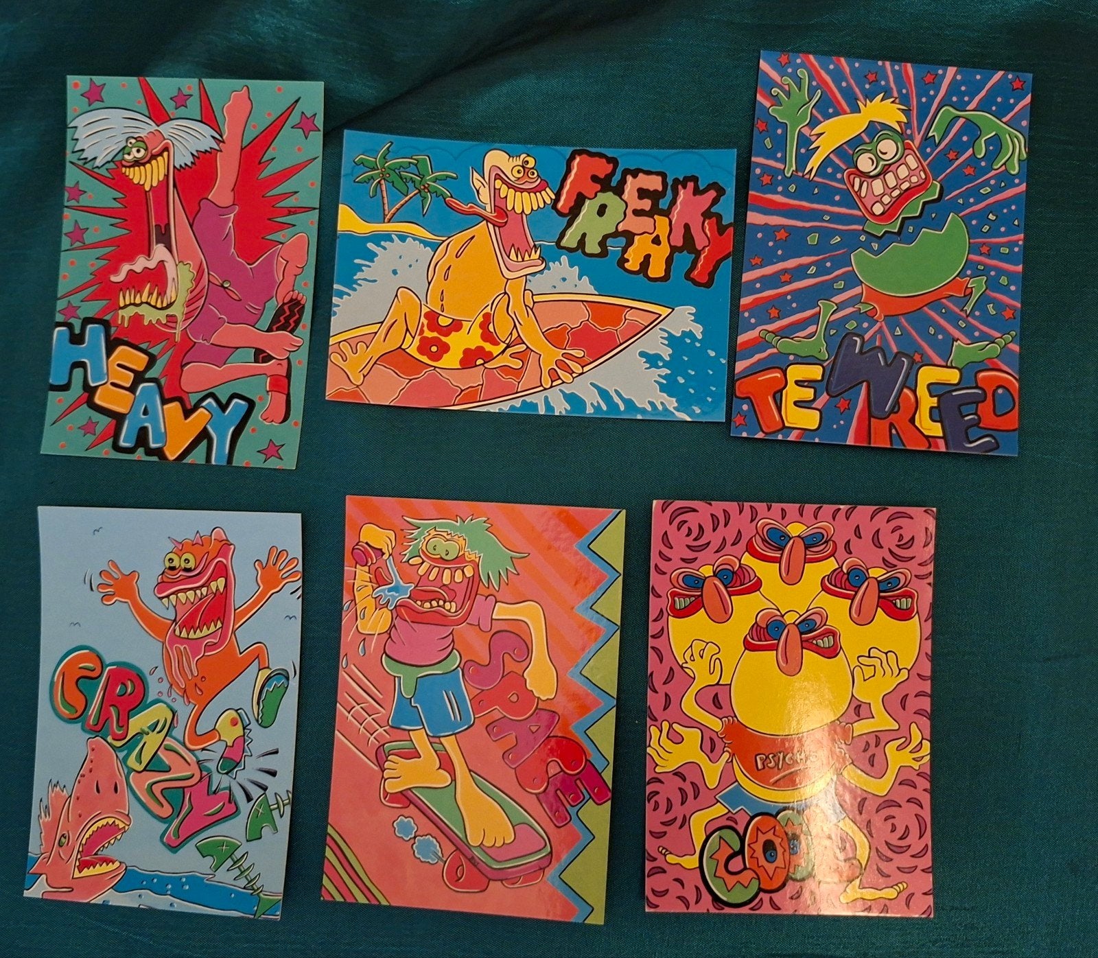 Griezel/freaky 6x kleine kaartjes beloning/ hobby of zomaar, Ophalen of Verzenden, Nieuw