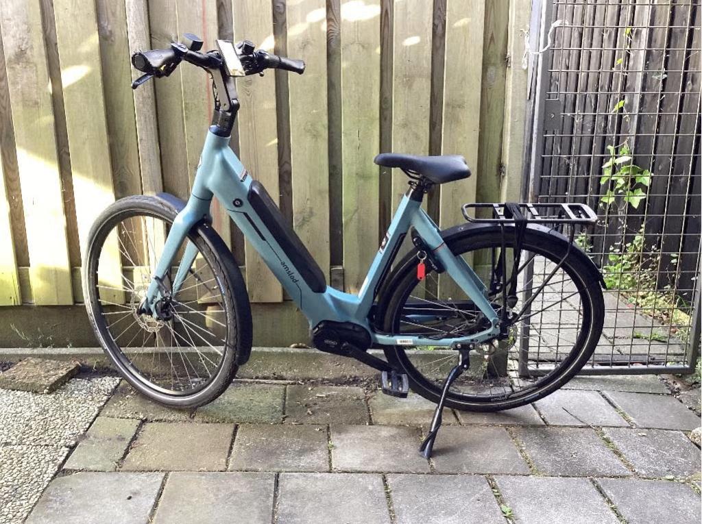 Mooie Amslod Lichtblauwe Elektrische fiets, 51 tot 55 cm, Ophalen, Overige merken
