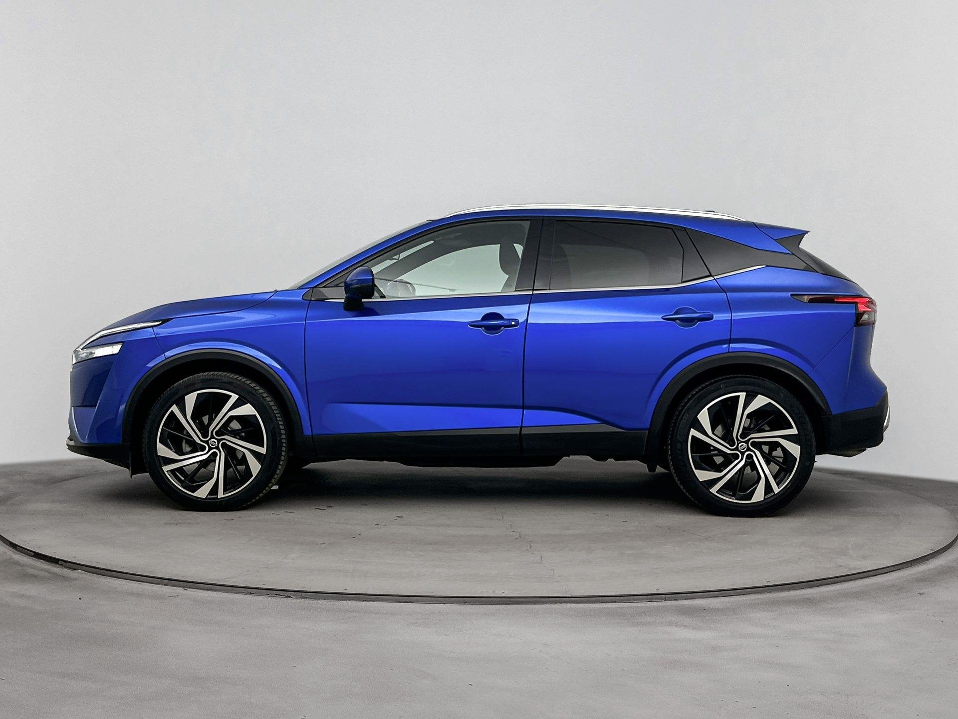 Nissan Qashqai 1.3 MHEV Xtronic Tekna Plus 158PK | Automaat, Auto's, Euro 6, Blauw, Qashqai, Onderhoudsboekje