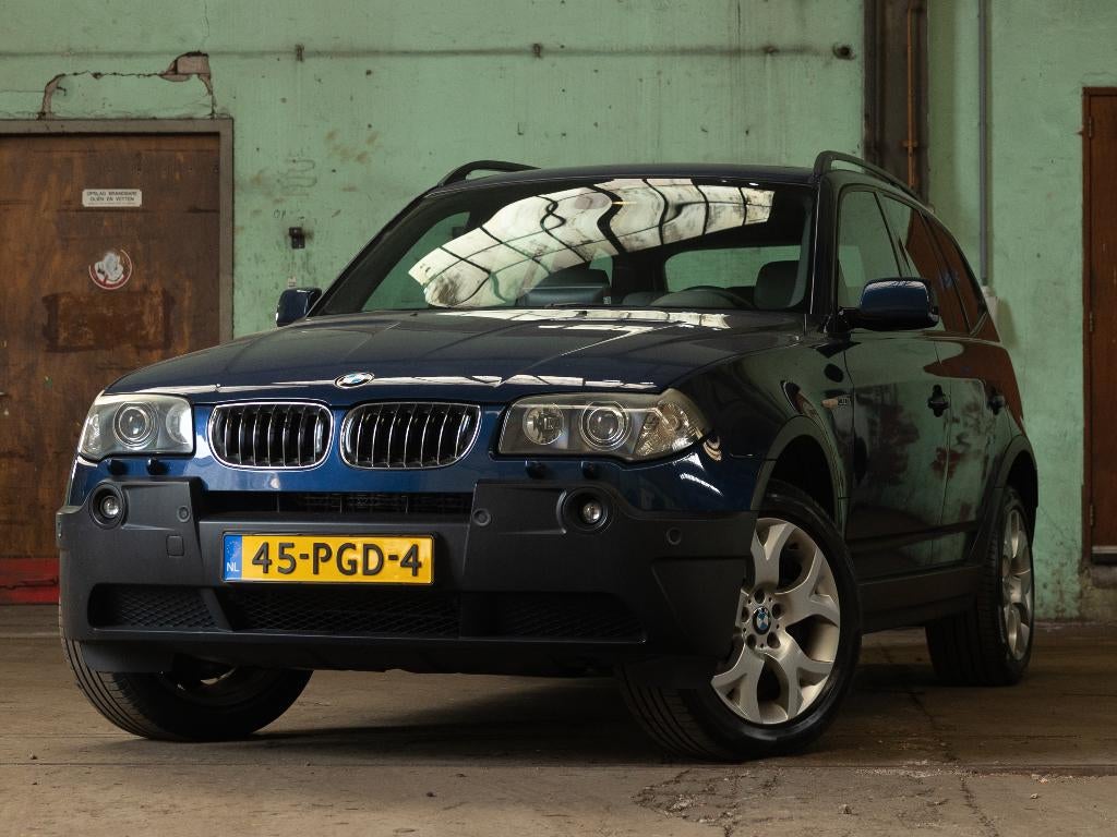 BMW X3 3.0 I Automaat 2005 Blauw, Automaat, Beige, 2000 kg, Blauw