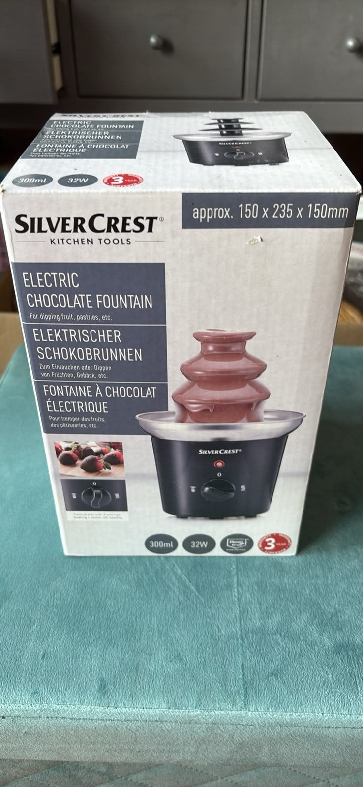 Te koop Zilvercrest  chocolade fontein., Ophalen, Elektrisch, Fondueset