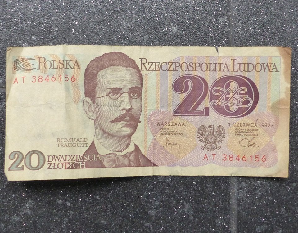 Pools bankbiljet 20 Zloty Polen, Ophalen of Verzenden, Polen, Los biljet