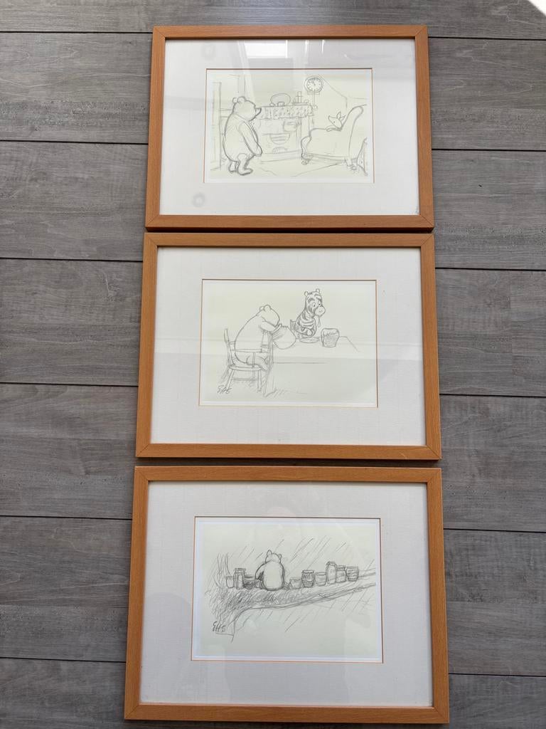 Vintage Winnie de Poeh Wanddecoraties - Set van 3, Antiek en Kunst, Ophalen of Verzenden