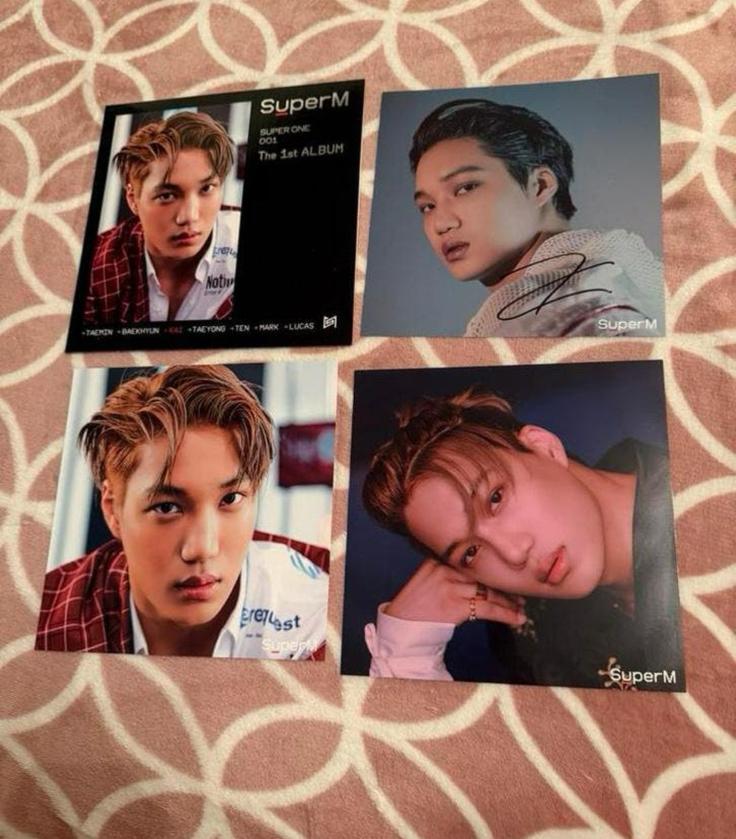 SIGNED SuperM Kai Mini LP poster set, Ophalen of Verzenden, Nieuw, Foto of Kaart