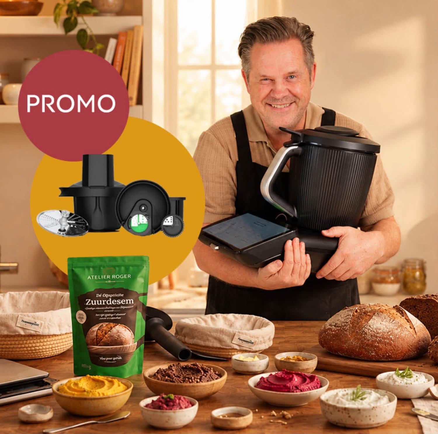 THERMOMIX TM7 OKT26🎁🤩Actie! 🇳🇱🇪🇸🇺🇸🇮🇹, 4 liter of meer, Ophalen of Verzenden, Nieuw, 3 snelheden of meer