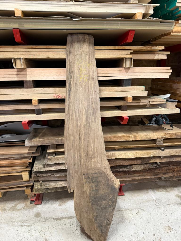 Karaktervolle eiken plank voor epoxy tafels, Ophalen of Verzenden, Gebruikt