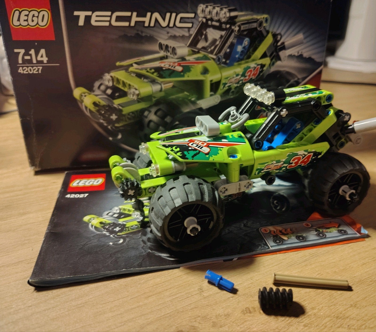 LEGO Technic 42027 Desert Racer (Compleet met doos), Ophalen of Verzenden, Zo goed als nieuw