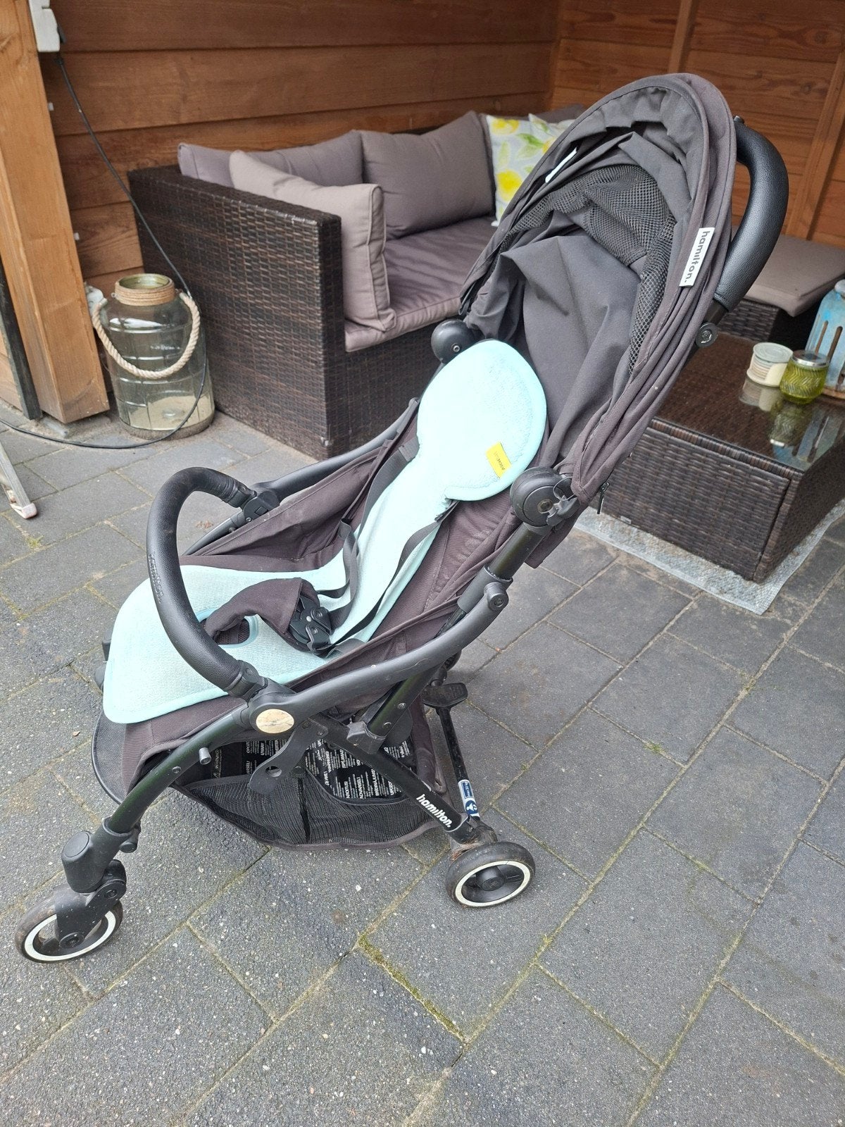 Hamilton buggy met aeromoov air layer, Ophalen, Gebruikt