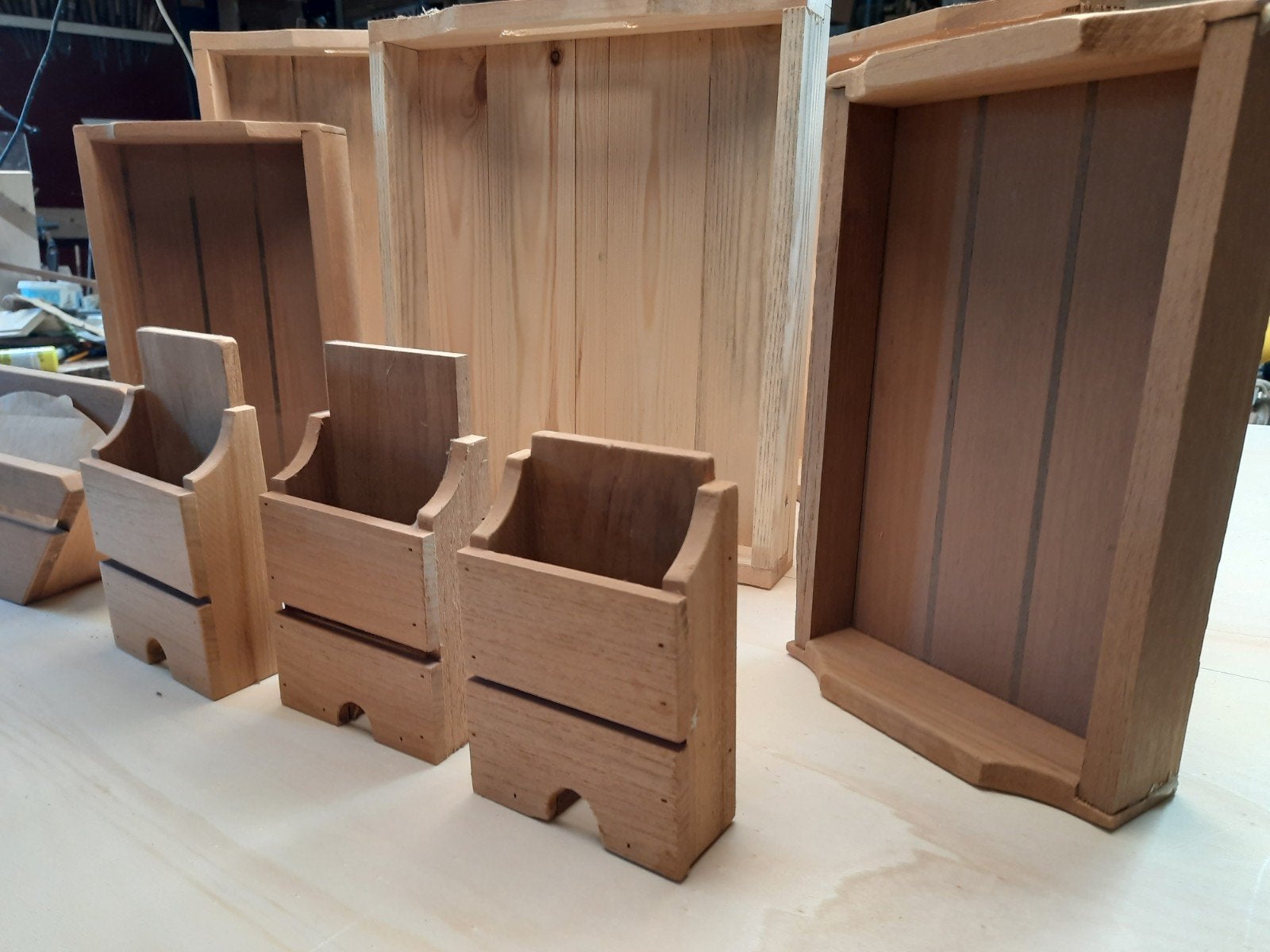 teak  en vuren dienblad, Ophalen, Zeilboot of Motorboot