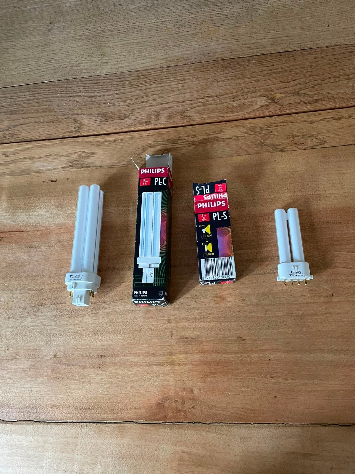 2 Philips PL lampen: 1x PL-C 18W en 1x PL-S 5W (Nieuw), Ophalen of Verzenden, Nieuw, Philips
