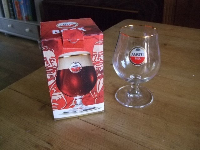 Amstel glas (nr.1) BOCK, Ophalen of Verzenden, Nieuw, Glas of Glazen, Amstel