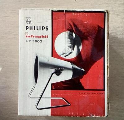 Philips Infraphil HP 3603 Infraroodlamp - Vintage, Witgoed en Apparatuur, Ophalen of Verzenden, Gebruikt, Overige typen