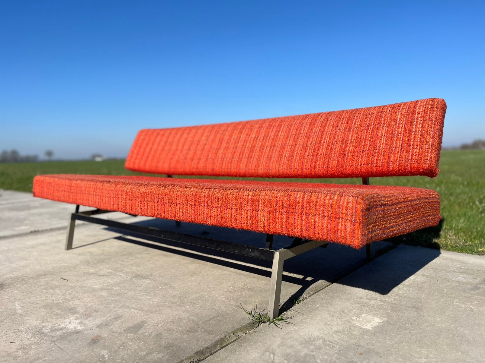 Vintage Martin Visser/Spectrum/Sluis lookalike design bank, Huis en Inrichting, Banken | Bankstellen, Gebruikt, 150 tot 200 cm