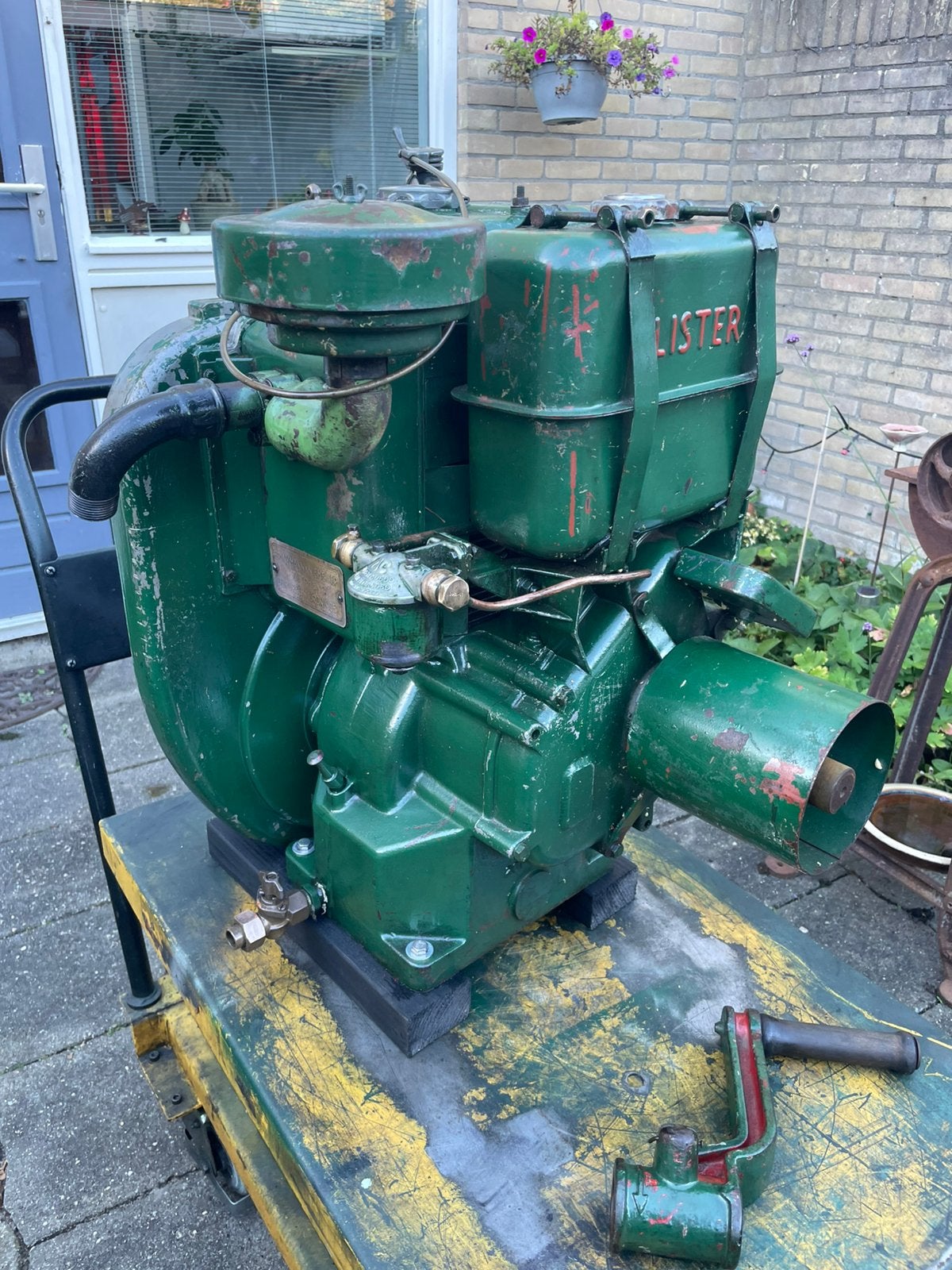 Lister LD1 stationaire dieselmotor 3,5 pk, Doe-het-zelf en Verbouw, Ophalen, Gebruikt, Dieselmotor, 1400 tot 1800 rpm