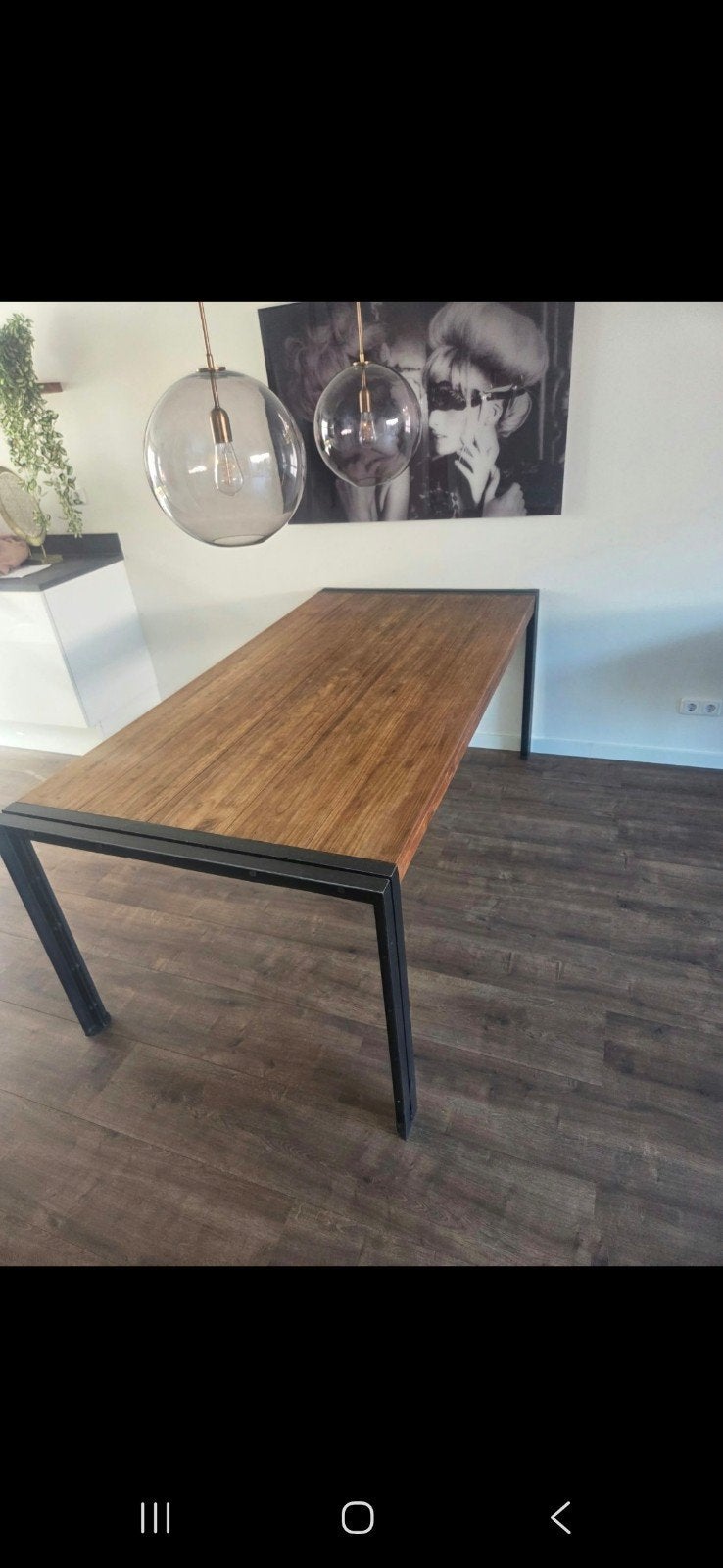 Eettafel Eijerkamp Zutphen - (200x90cm), Gebruikt, 50 tot 100 cm, 150 tot 200 cm, Rechthoekig