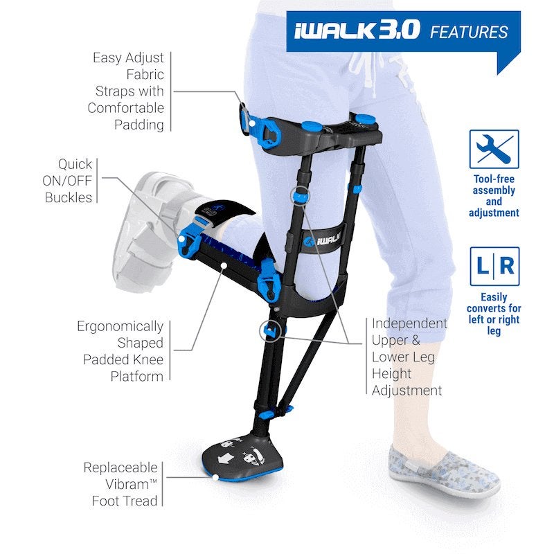 iWalk 3.0 HandsFree kruk, handsfree loopkruk, Diversen, Ophalen of Verzenden, Zo goed als nieuw