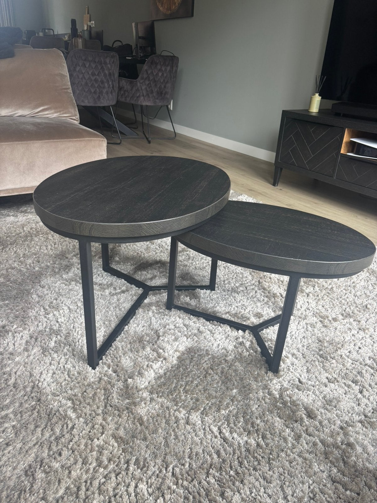 Set van 2 salontafels, Ophalen, Gebruikt, 50 tot 100 cm, 50 tot 100 cm