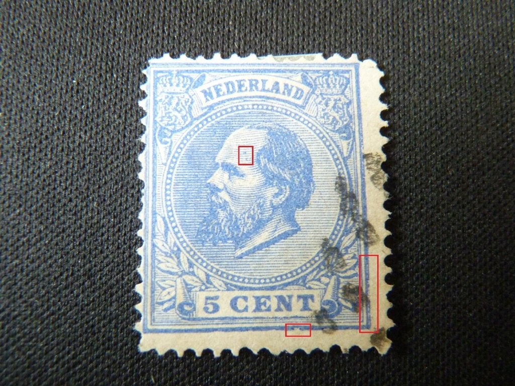 plaatfout 19 , getempeld., Postzegels en Munten, Ophalen of Verzenden, T/m 1940, Gestempeld