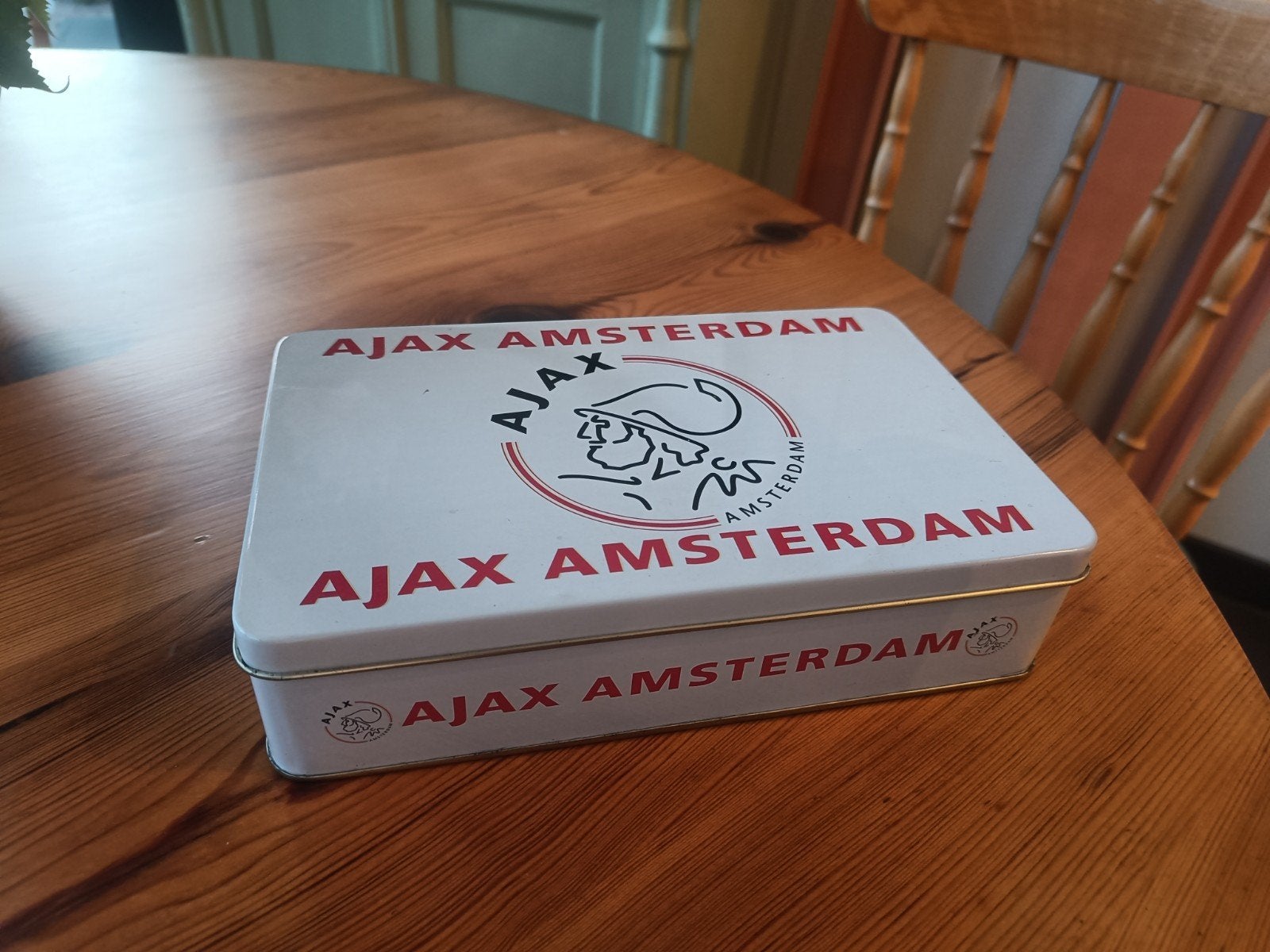 Ajax blik, Ophalen of Verzenden, Zo goed als nieuw, Koek(jes)