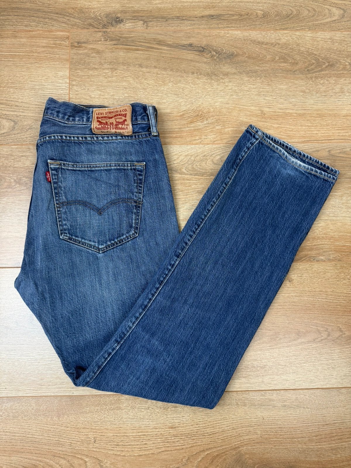 Levi’s 504 Jeans Blauw Maat W36/L34, Kleding | Heren, Spijkerbroeken en Jeans, Verzenden, Zo goed als nieuw, Blauw, W36 - W38 (confectie 52/54)