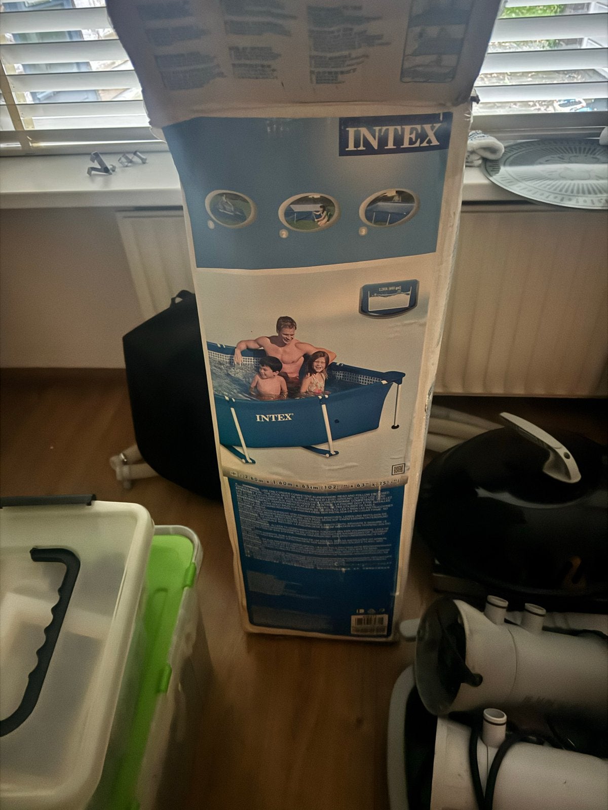 Intex zwembad met verwarmingspomp en toebehoren, Tuin en Terras, Zwembaden, Minder dan 80 cm, Ophalen of Verzenden, Zo goed als nieuw