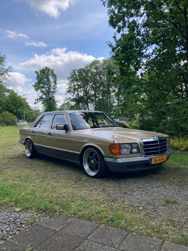 Prachtige Mercedes-Benz 280SE 1985 Automaat Leer Schuifdak, Automaat, Achterwielaandrijving, Bruin, Leder