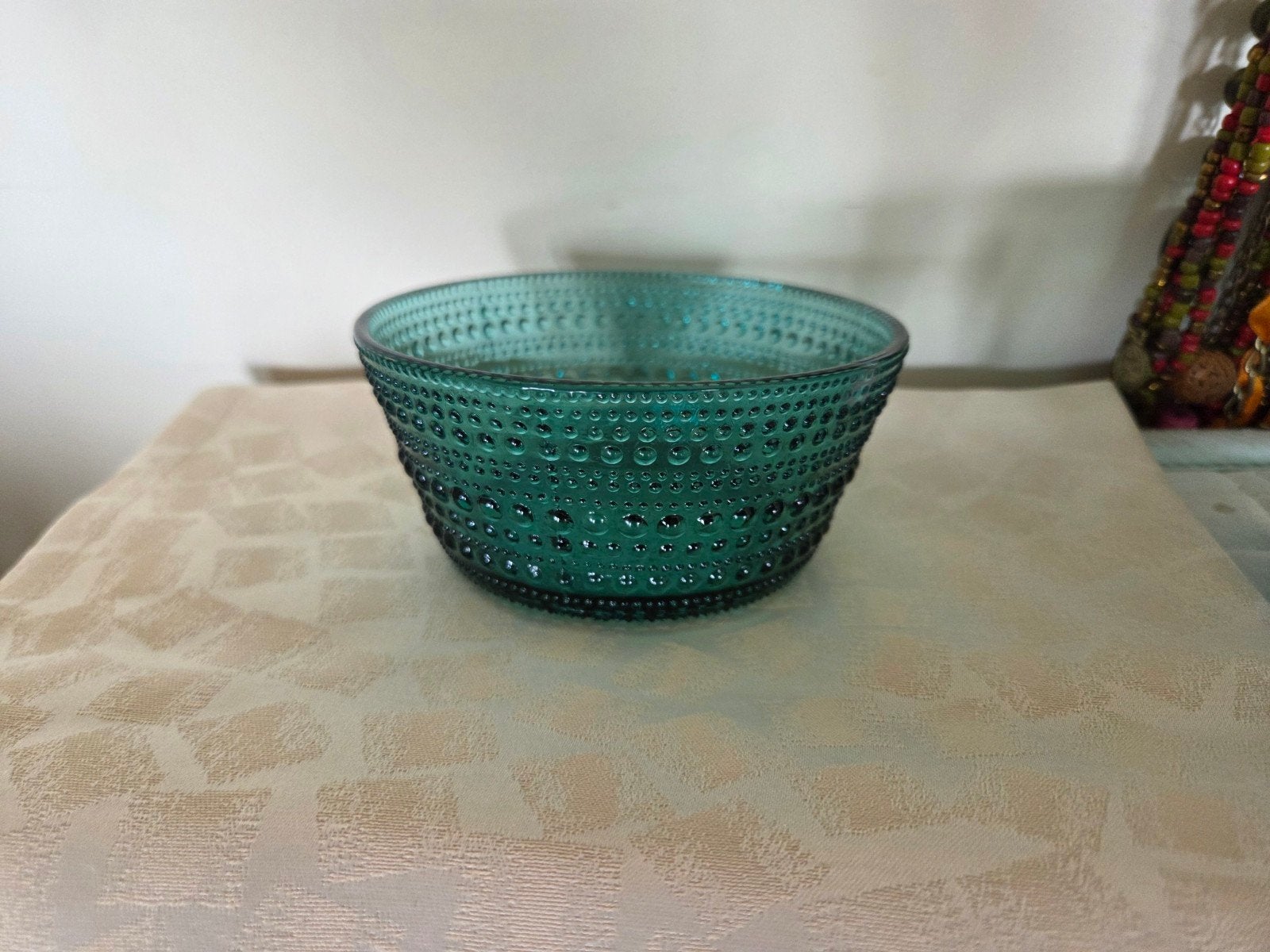 Iittala Kastehelmi schaaltjes donkergroen set van 3, Ophalen of Verzenden, Zo goed als nieuw, Rond, Glas