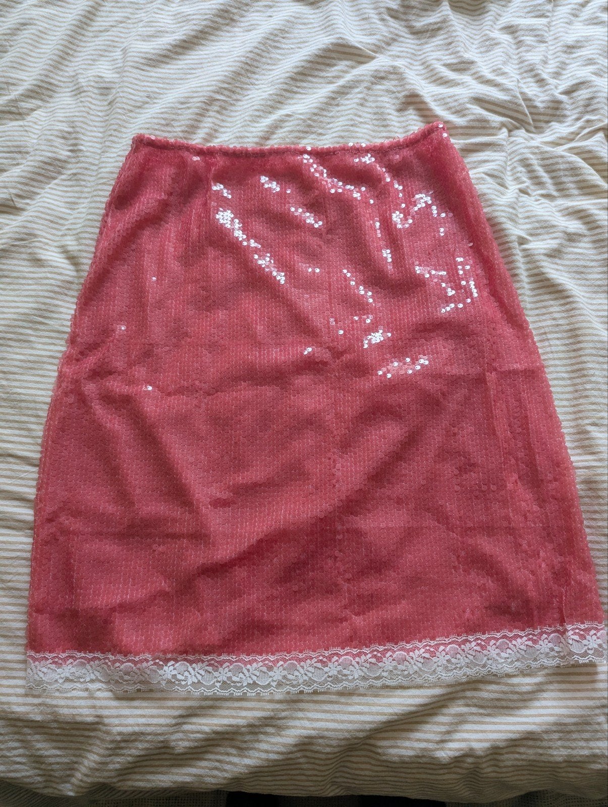 Pink sequined skirt, Kleding | Dames, Ophalen, Maat 42/44 (L), Nieuw, Roze