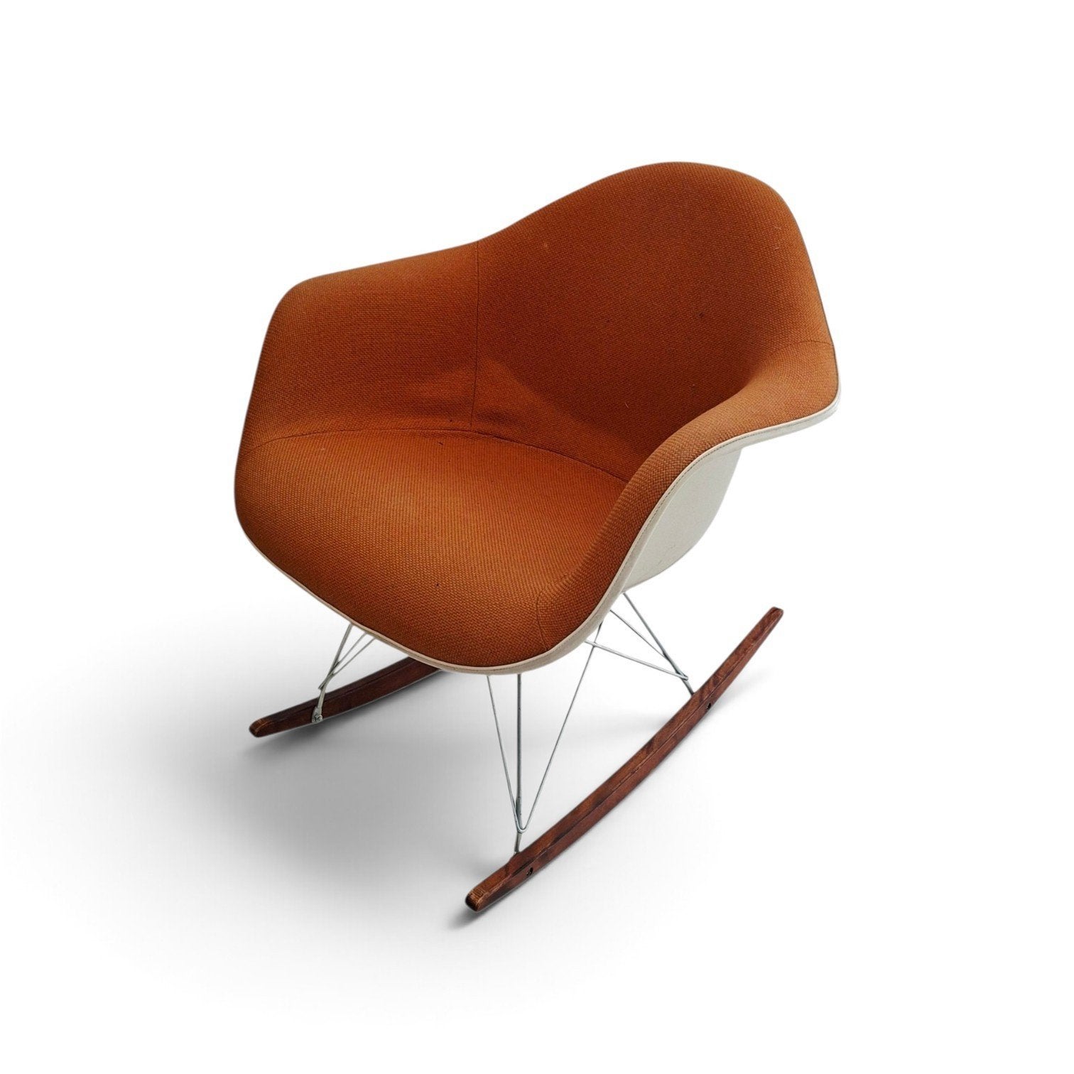 Eames RAR fiberglas schommelstoel rocking chair, Ophalen, Wit, Eén