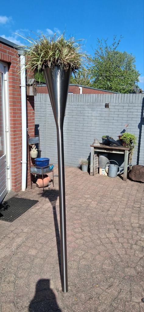 Rvs planten zuil, Tuin en Terras, Planten | Bomen, Bloeit niet, Halfschaduw, 100 tot 250 cm, Overige soorten