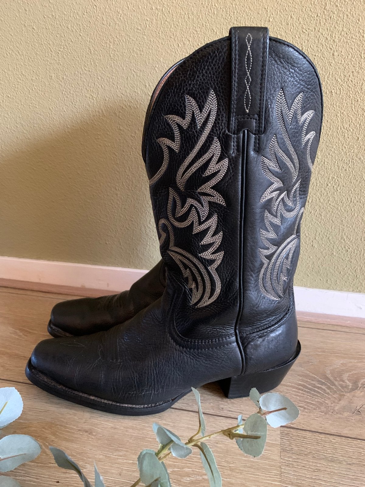 Ariat square toe boots 41,5-42 western boots cowboylaarzen, -, Zwart, -, Boots