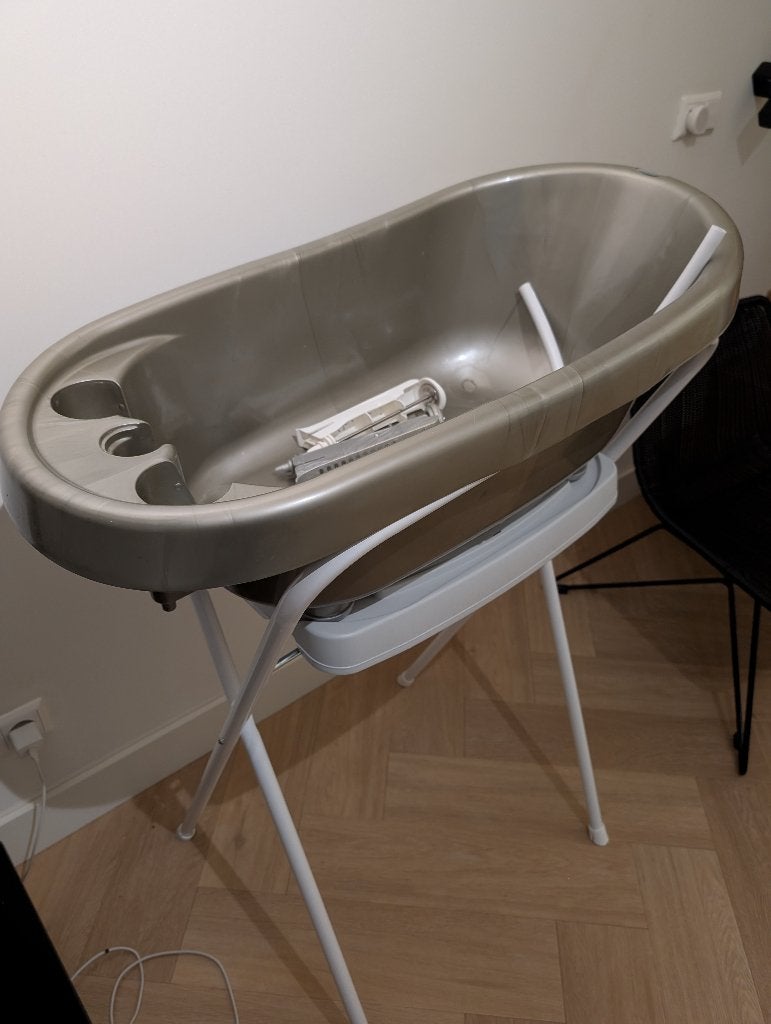 Luxe Bébé-jou Babybad & Standaard - met Thermometer, Ophalen, Zo goed als nieuw, Badje, Bébé-jou