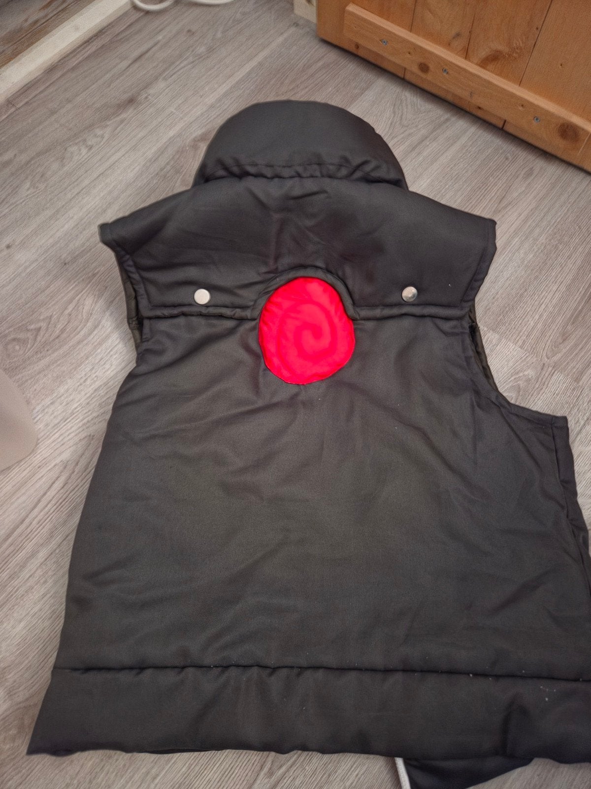 Groen vest met rode spiraal - Naruto cosplay, Maat 38/40 (M), Zwart, Ophalen of Verzenden, Onbekend