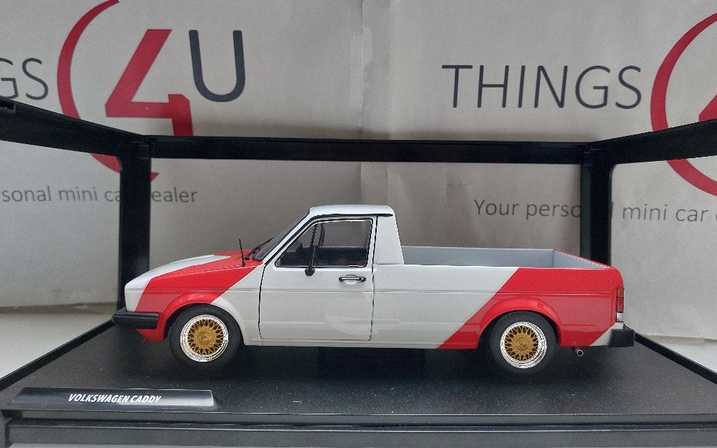 Solido 1:18 Volkswagen Caddy Mk1 Red Cowboy Racing, Ophalen of Verzenden, Nieuw, Auto, Solido