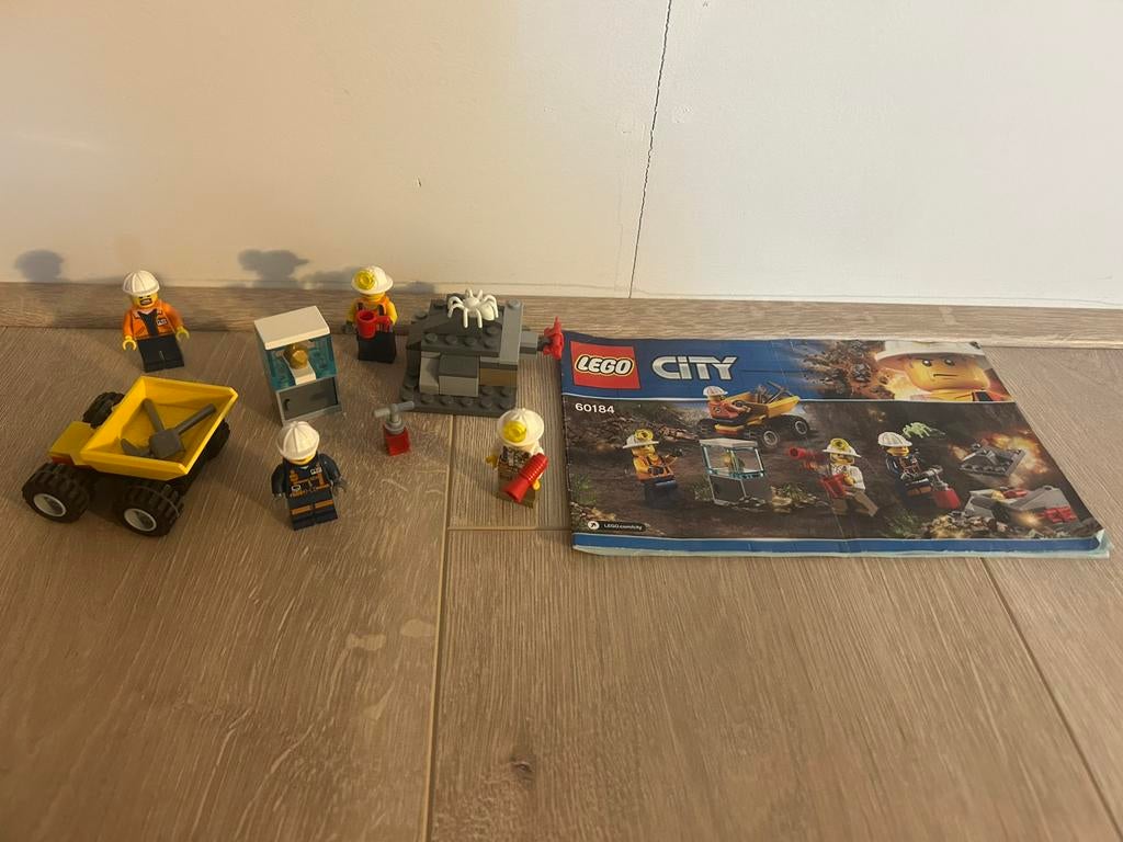 Lego City 60184 Mijnbouwteam, City, Ophalen of Verzenden, Zo goed als nieuw, Complete set