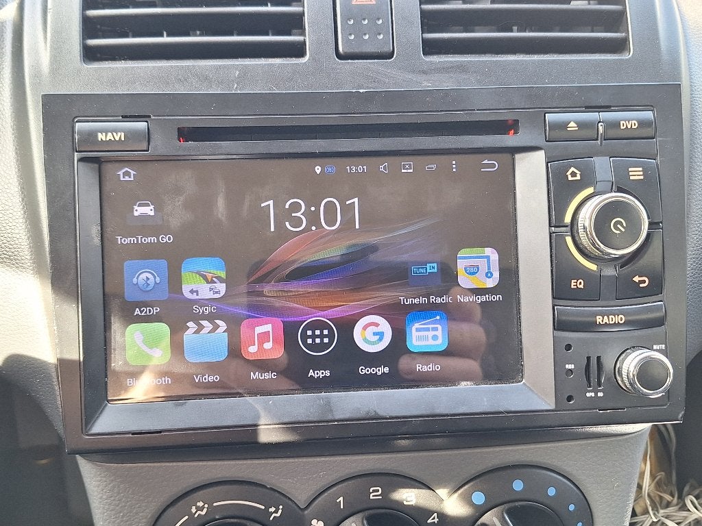 Android autoradio met TomTom navigatie., Ophalen of Verzenden, Zo goed als nieuw