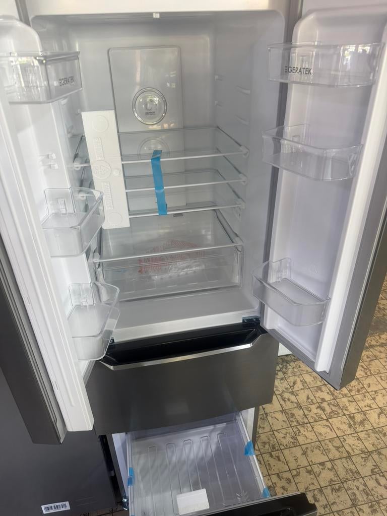 Koelvriescombinatie met 2 vriesladen 63 breedt nieuw, Ophalen, Geratek, Geratek, 200 liter of meer