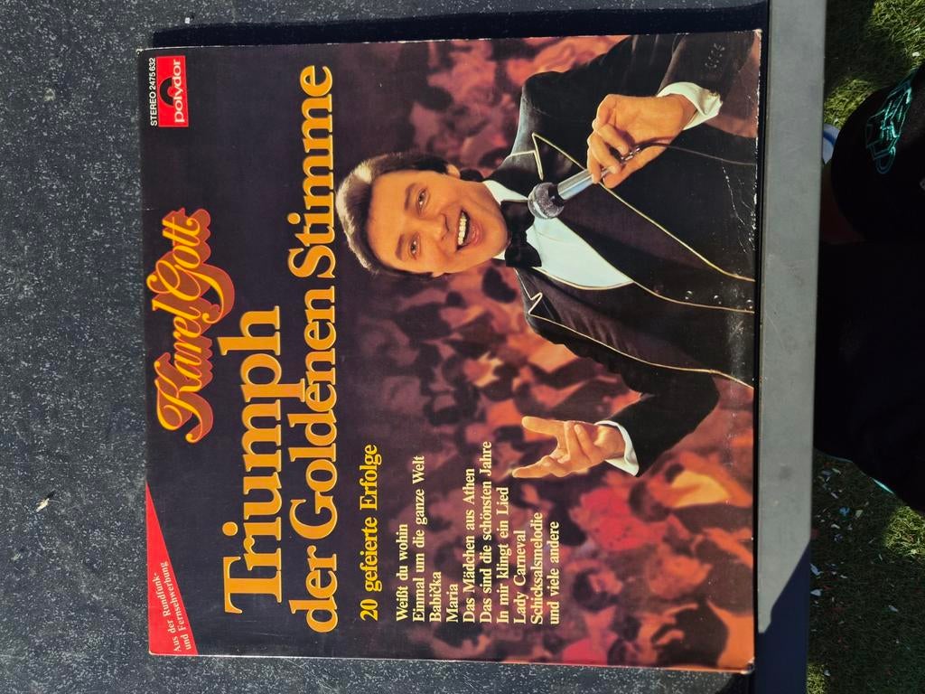 Karel Gott - Triumph der Goldenen Stimme LP (Polydor), Ophalen of Verzenden, Gebruikt
