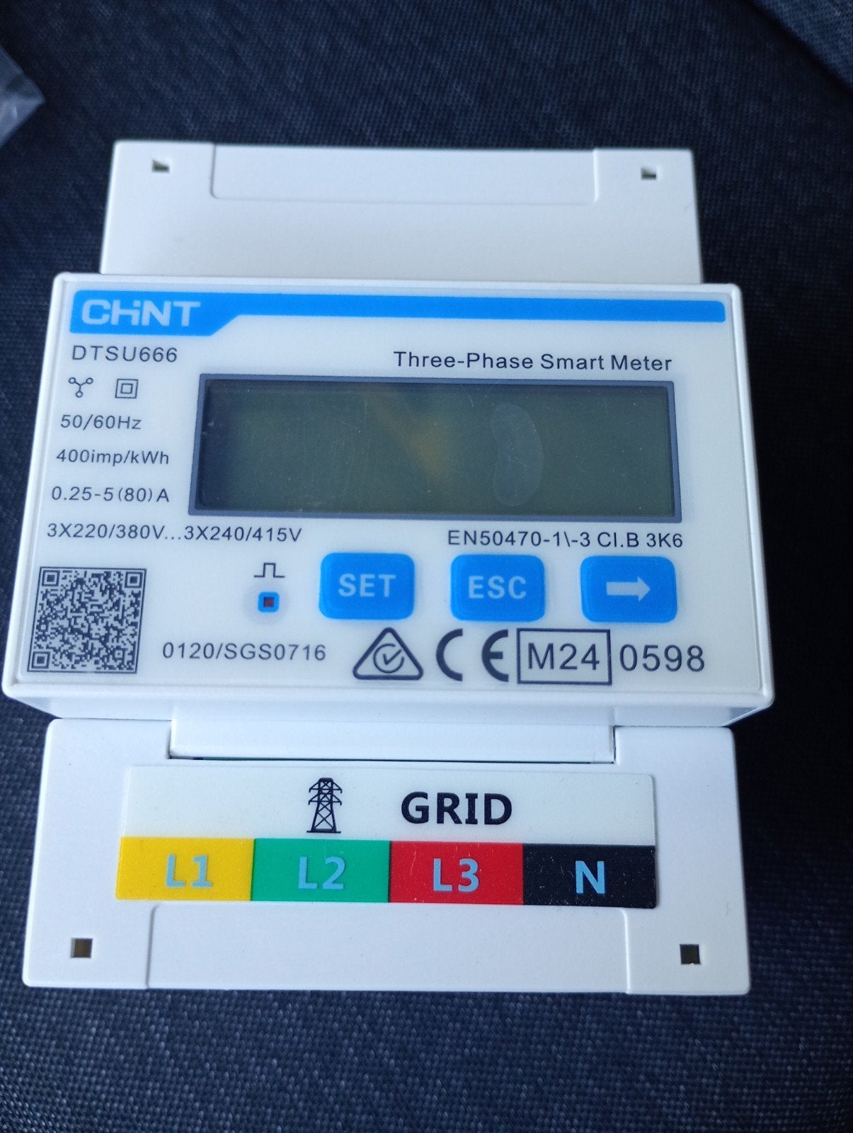 CHNT DTSU666 Driefasige Slimme Meter (Nieuw), Doe-het-zelf en Verbouw, Elektra en Kabels, Ophalen of Verzenden, Nieuw, Overige merken